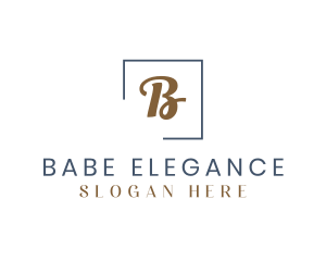 Elegant Gold Cursive logo design