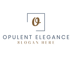 Elegant Gold Cursive logo design