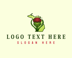 Michigan Flower Thistle logo