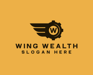 Gear Wing Mechanic logo design