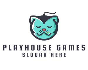 Cat Gaming Controller logo design