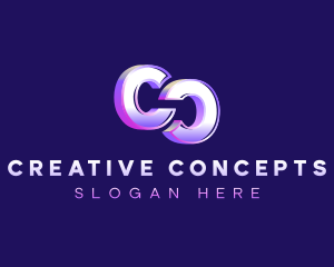 Creative Media Entertainment Letter C logo design