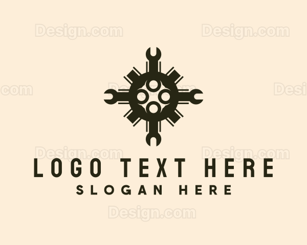 Handyman Wrench Tool Logo