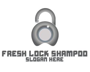 Metal Lock Security  logo design