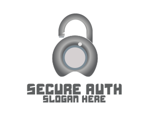 Metal Lock Security  logo design