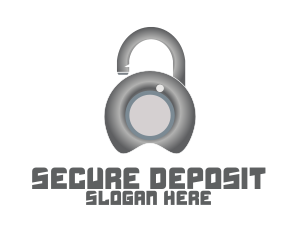 Metal Lock Security  logo design