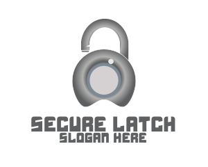 Metal Lock Security  logo design