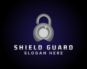 Metal Lock Security  logo design