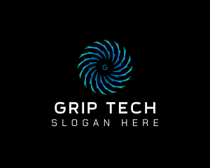 Motion Swirl Tech logo design