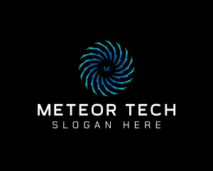 Motion Swirl Tech logo design