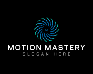 Motion Swirl Tech logo design