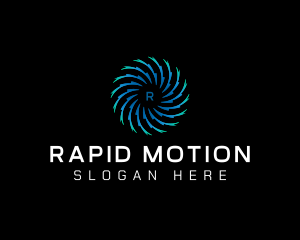 Motion Swirl Tech logo design