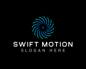 Motion Swirl Tech logo design