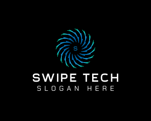 Motion Swirl Tech logo design