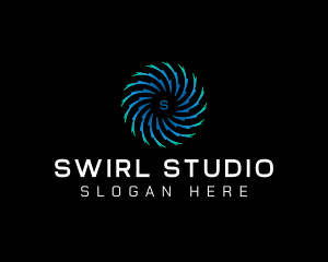 Motion Swirl Tech logo design