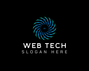 Motion Swirl Tech logo design