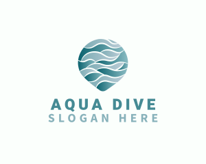 Wave Aqua Water logo design