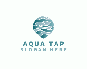 Wave Aqua Water logo design