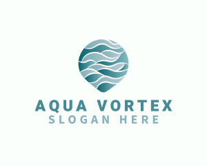 Wave Aqua Water logo design