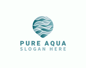 Wave Aqua Water logo design