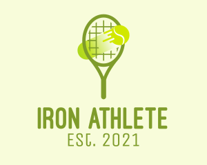 Tennis Ball Racket  logo design