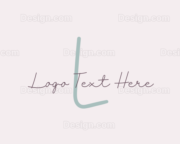 Feminine Script Signature Boutique Logo