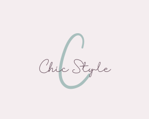 Feminine Script Signature Boutique logo design