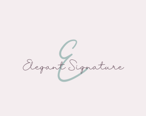 Feminine Script Signature Boutique logo design