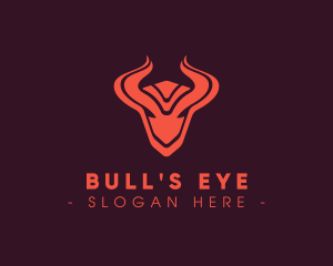 Tribal Bull Horns logo design