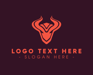 Horn - Tribal Bull Horns logo design