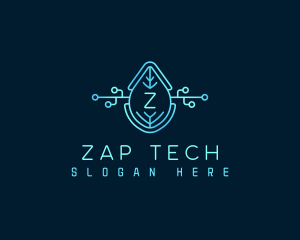 Eco Tech Leaf logo design