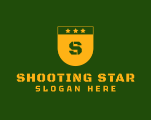 Stars Military Shield  logo design