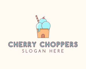 Ice Cream House logo design