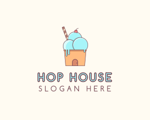 Ice Cream House logo design