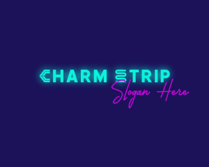 Modern Neon Sign logo design