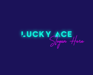 Modern Neon Sign logo design