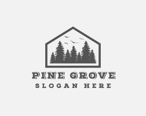 Forest Pine Tree logo design