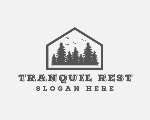 Forest Pine Tree logo design