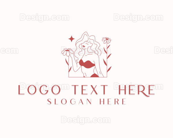 Flower Woman Bikini Logo