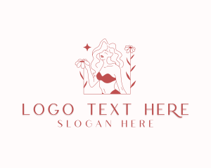 Flower Woman Bikini logo