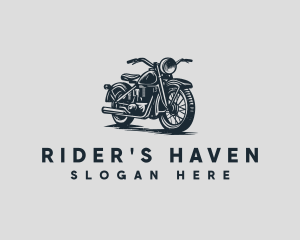 Rustic Military Motorbike logo design