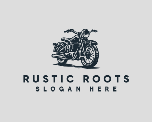 Rustic Military Motorbike logo design