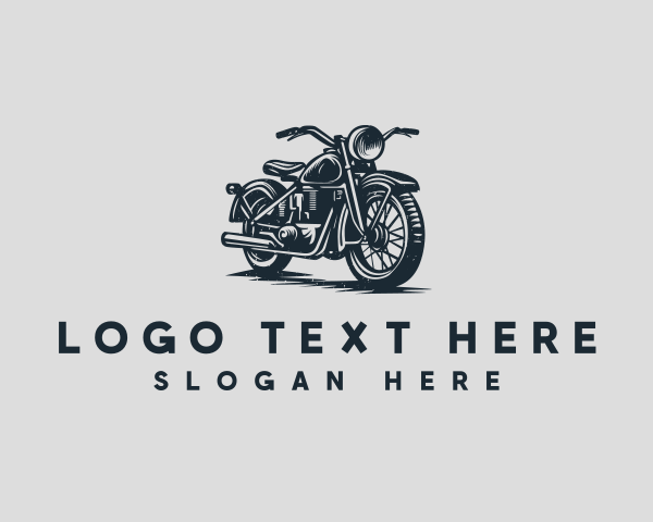 Rustic Military Motorbike logo