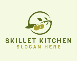 Green Olive Letter S  logo design