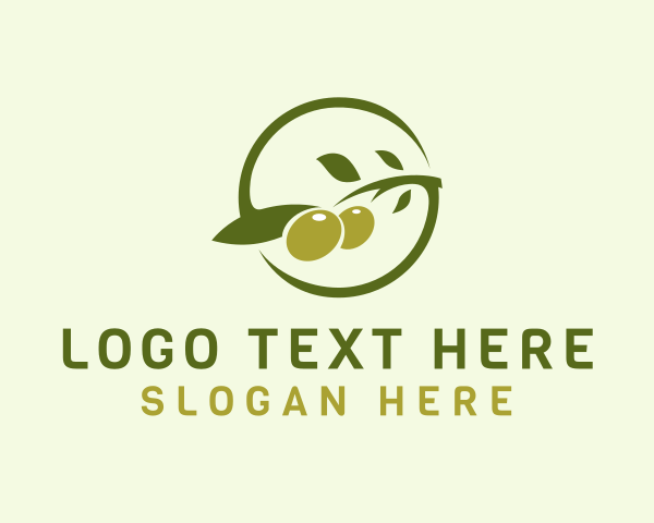 Olive Leaves logo example 1