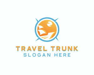 Travel Ship Compass logo design