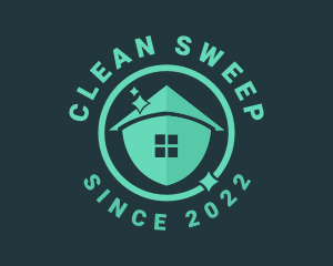 Clean Sparkle Home logo design