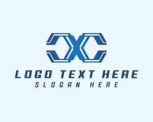 Modern - Cyber Tech Letter C logo design