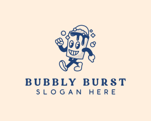 Cleaning Bucket Bubbles logo design