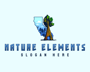 California Nature Tree logo design